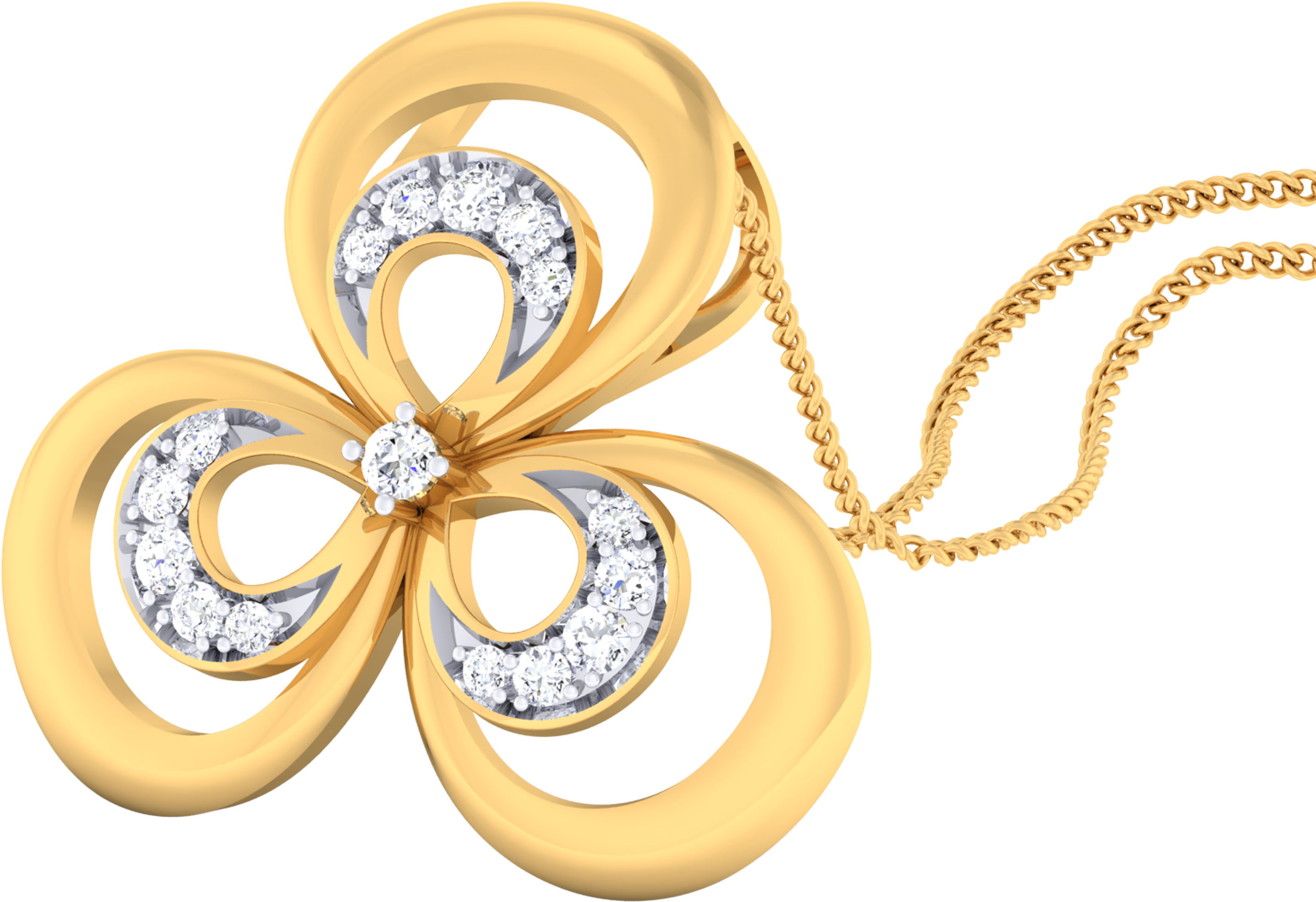 Luna Diamond Pendant - 0.75 Carats Round Natural Diamond Pear Shape Ruby Pendant (3840x2160), Png Download