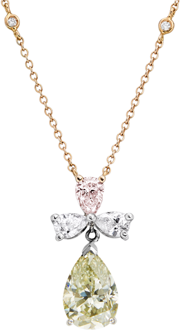 Pendants - Üç Taşlı Altın Kolye (1200x1200), Png Download