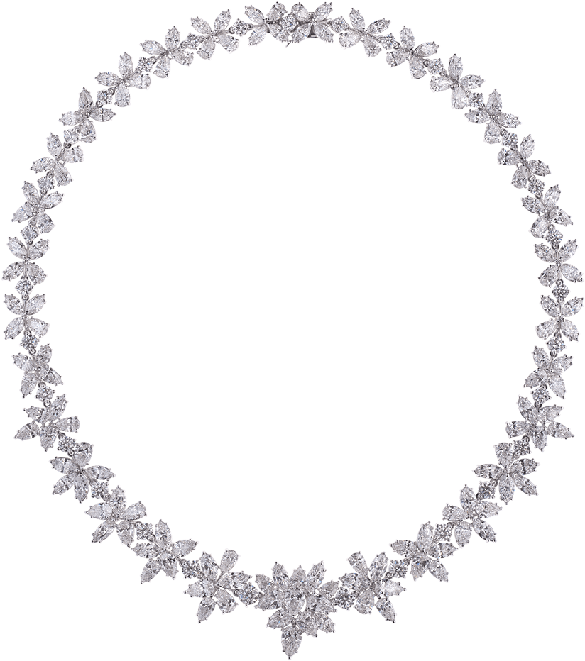 Fancy Diamond Necklace - Necklace (1000x1000), Png Download