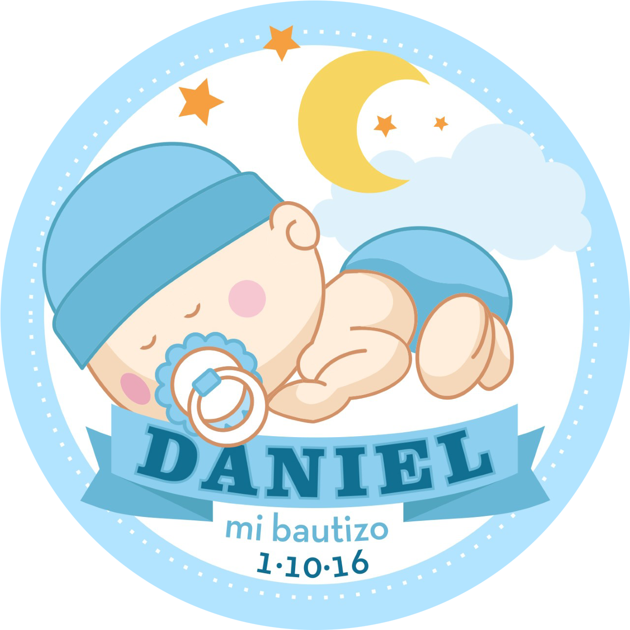 6 - Tarjeta De Nacimiento Varon (1358x1358), Png Download