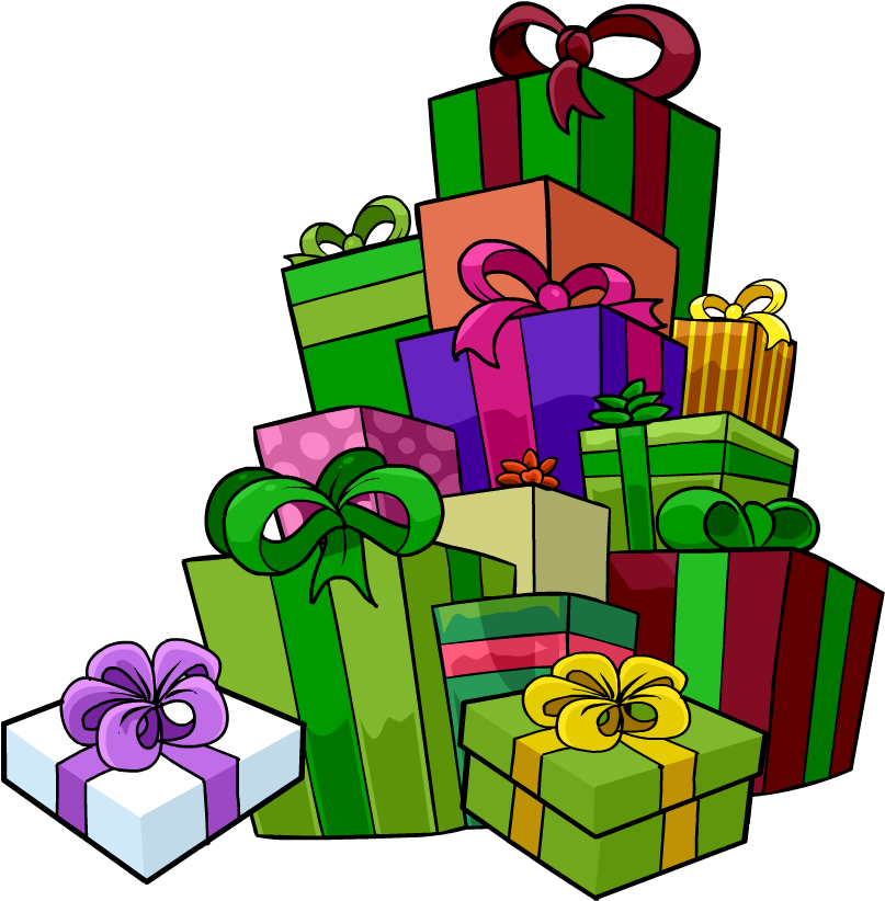 Presents - Monton De Regalos Png (806x849), Png Download