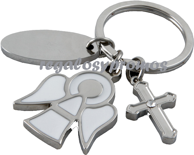 Llaverocruz - Recuerdo De Bautizo Llavero (766x634), Png Download