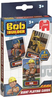 Bob The Builder Giant Playing Cards - Bob The Builder - 4 In 1 Shaped Puzzles Jigsaw Puzzle (630x335), Png Download