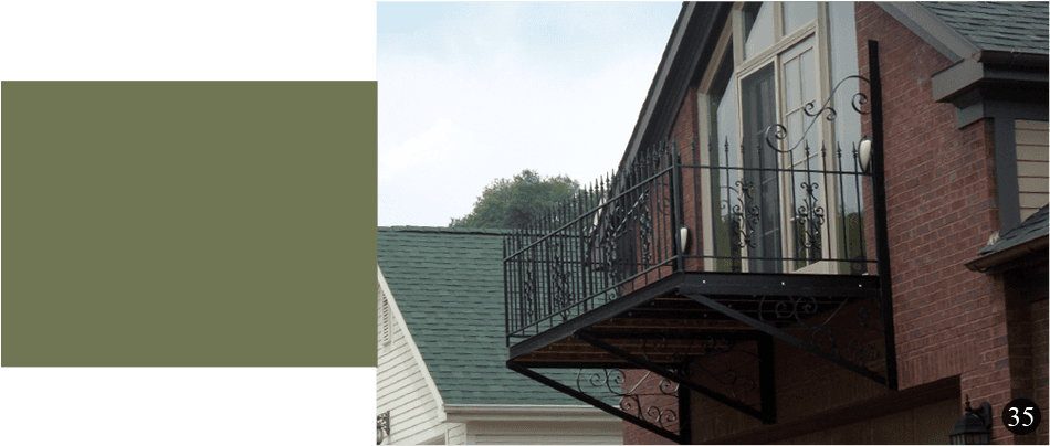 Add Elegance To Your Home With An Iron Balcony - Lux Ornamental Iron Works Inc (950x410), Png Download