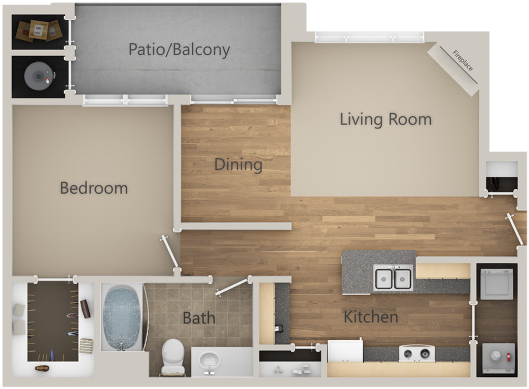 All - Floor Plansa2 - Indigo Creek Apartments (1280x960), Png Download