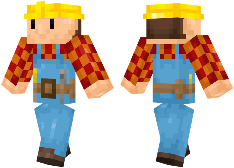 Download Bob The Builder Minecraft Puppet Fnaf Skin Full Size PNG