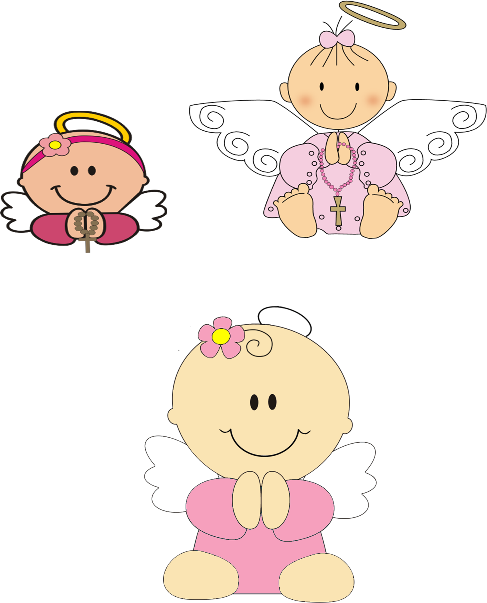 Angelitos Png Download - Angelitas Bonitas Para Bautizo (1618x2018), Png Download