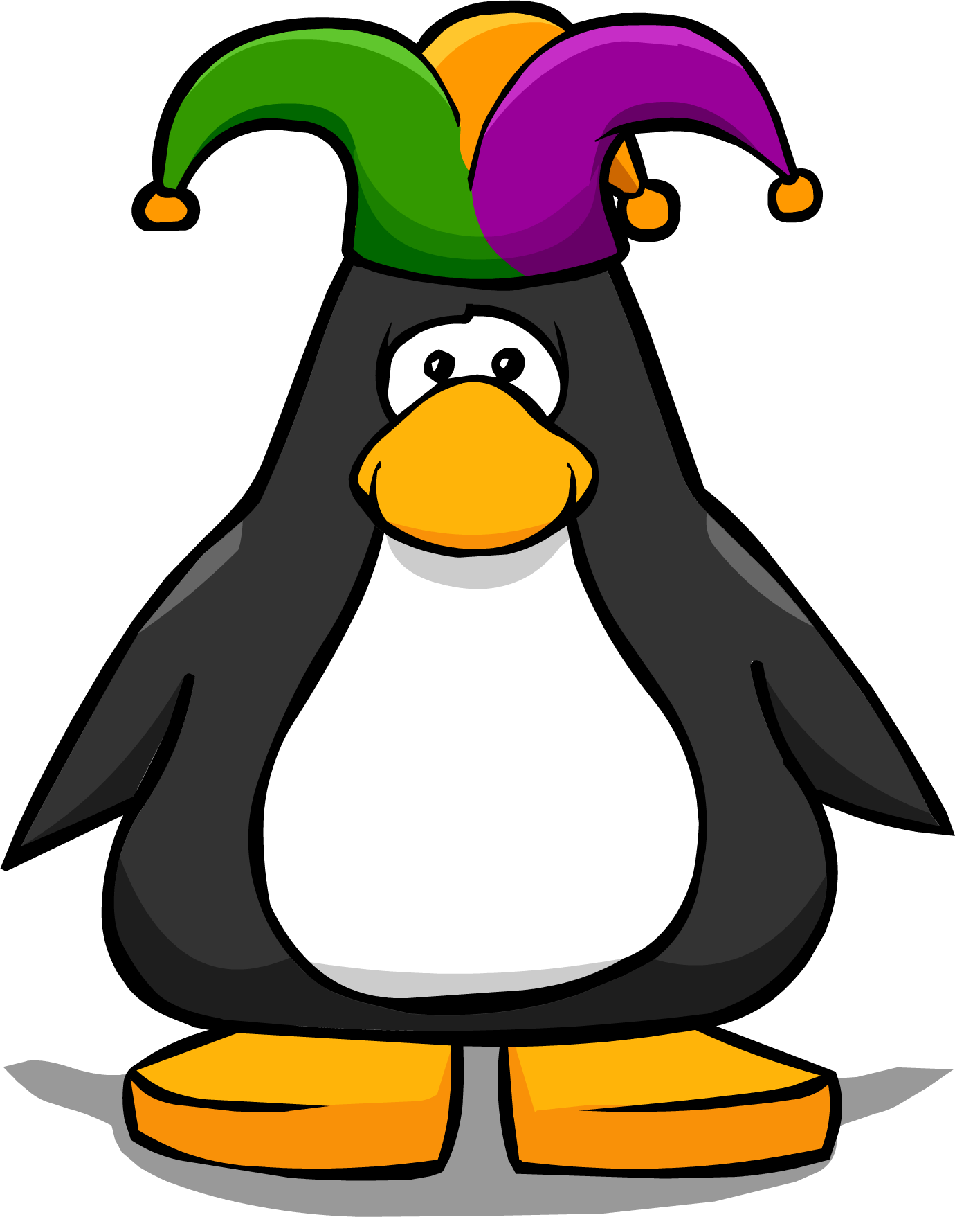 Court Jester Hat From A Player Card - Club Penguin Penguin (1380x1757), Png Download