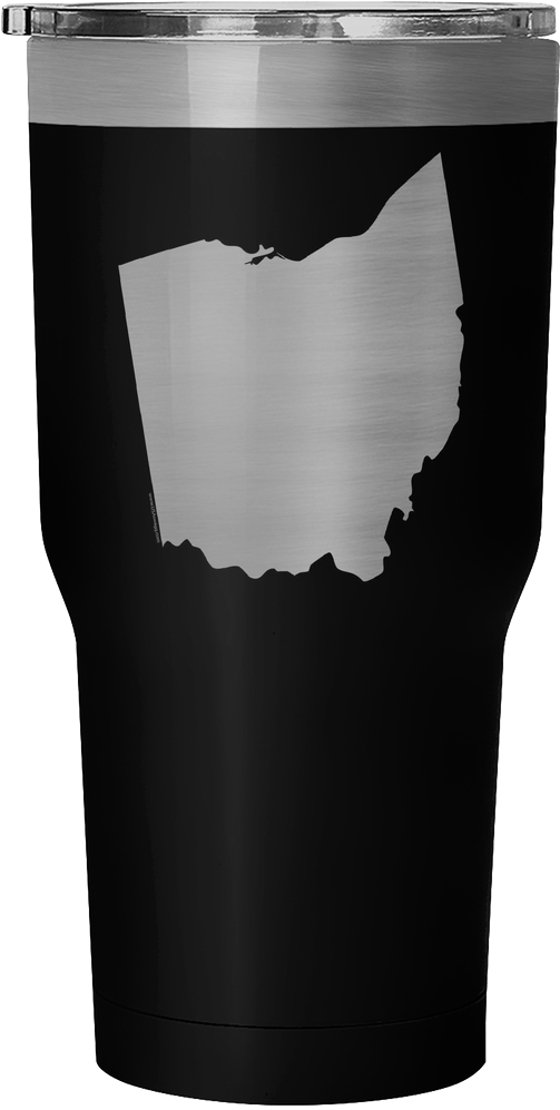 Ohio State Shape Outline White 30 Ounce Vacuum Tumbler - Horse (1024x1024), Png Download