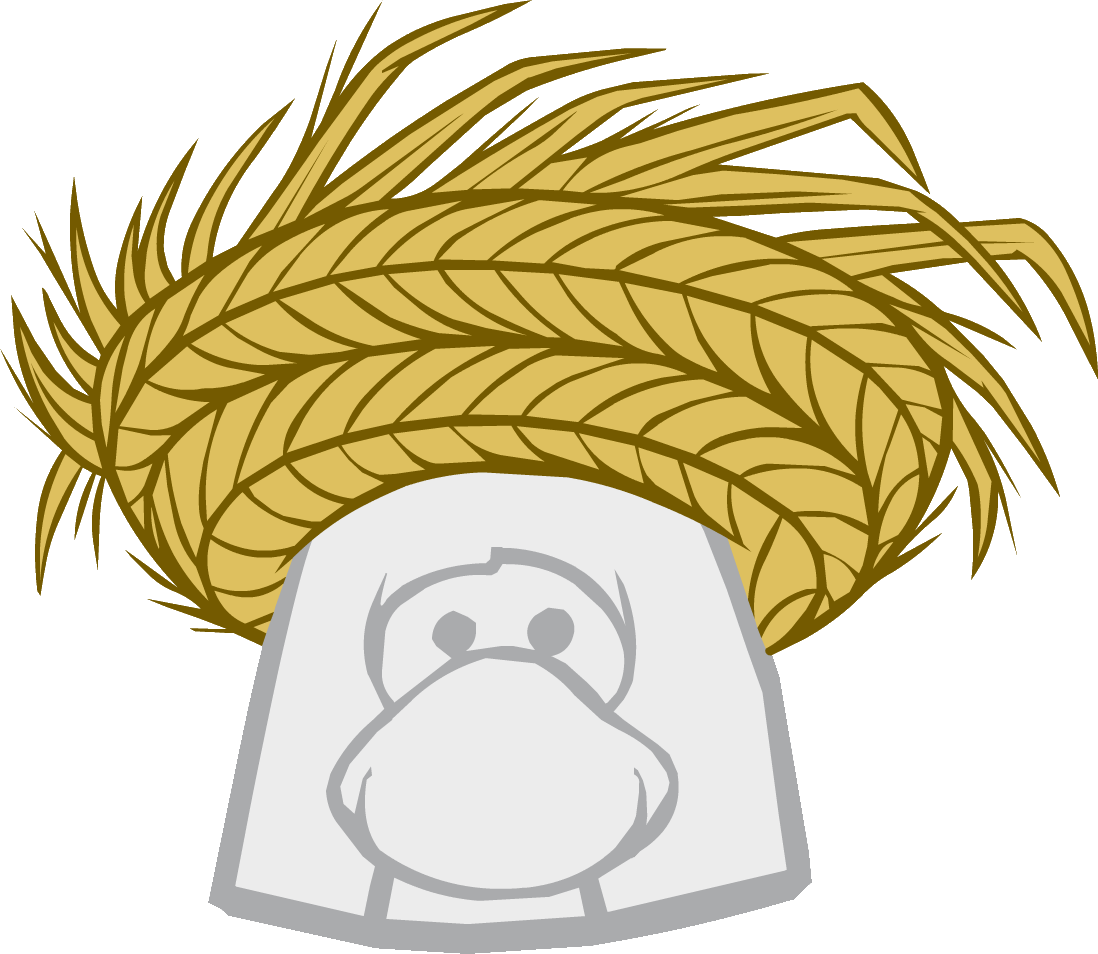 Straw Sun Hat Icon - Club Penguin The Right (1098x954), Png Download