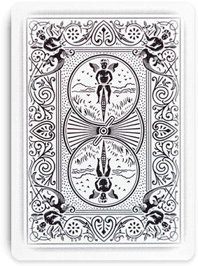 Playing Cards Design Png - Bicycle Black Tiger Deck (412x412), Png Download