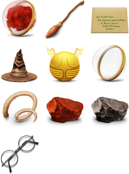 Search - Harry Potter Icons Free (444x592), Png Download