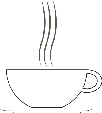 Net Clip Art Tikigiki Misc Coffee Cup 10 Squiggly Svg - Coffee Cup Clip Art White (333x370), Png Download