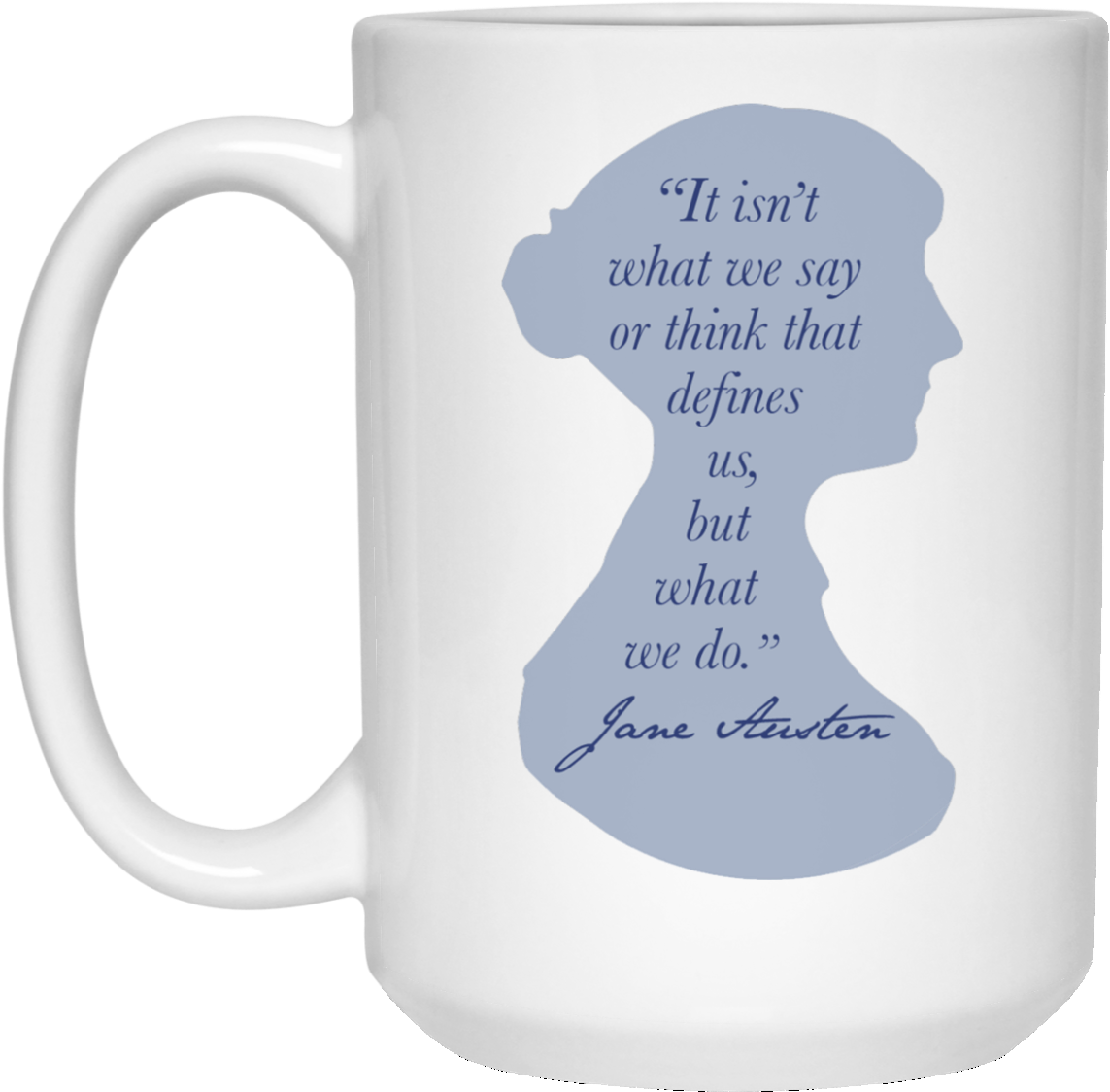 Coffee Mug With Jane Austen Silhouette And Quote - Love Paris Eiffel Tower France Flag Tourist T Shirt (1155x1155), Png Download