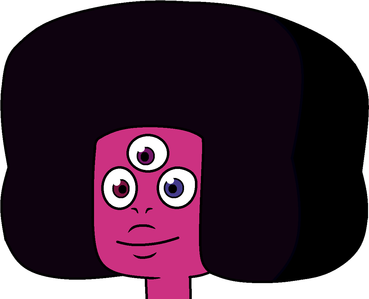 Ojos De Garnet - Steven On Garnet's Head (1204x968), Png Download