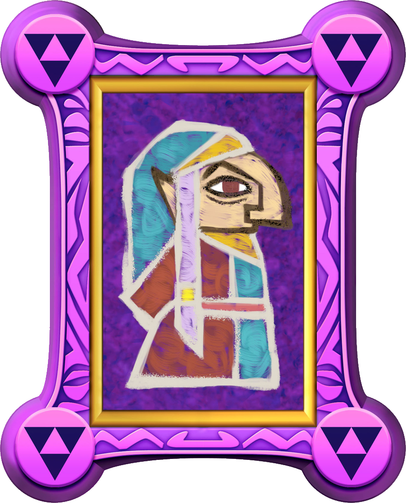 Impa Painting - Legend Of Zelda A Link Between Worlds Paintings (838x1038), Png Download