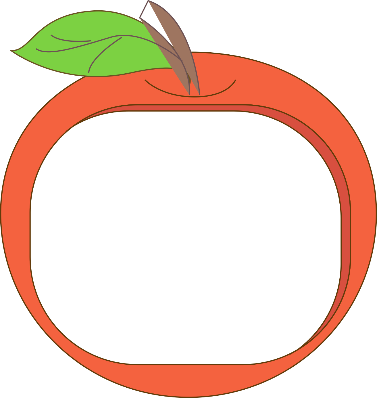 Apple Clip Art Red Border Transprent Png - Clip Art (1312x1384), Png Download