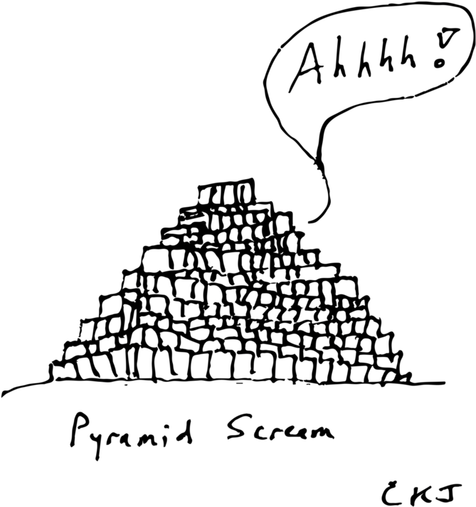 Pyramid Scream (1000x1333), Png Download