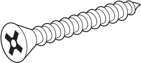 Security Head Screws - Screwdriver Phillips Security (480x252), Png Download