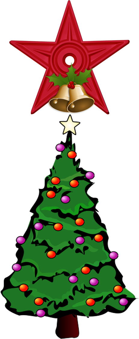 Hari Natal Barnstar Hires - Christmas Tree Greeting Cards (462x1126), Png Download