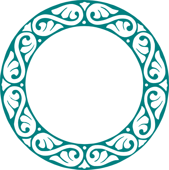 Pink Circle Border Png (594x596), Png Download