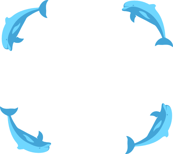 How To Set Use Dolphin Border Svg Vector (600x535), Png Download