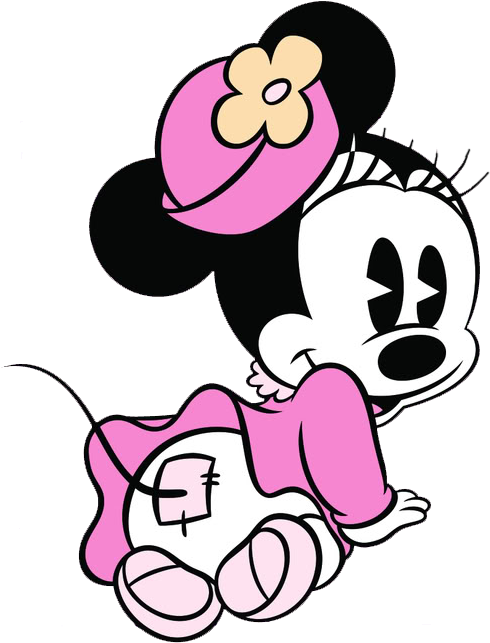 Classic Baby Minnie - Minnie Mouse Baby Classic (505x675), Png Download