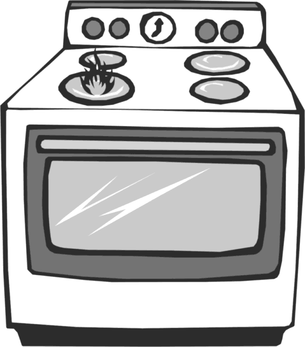 Clip Art Gas Oven Clipart - Oven Clip Art (616x700), Png Download