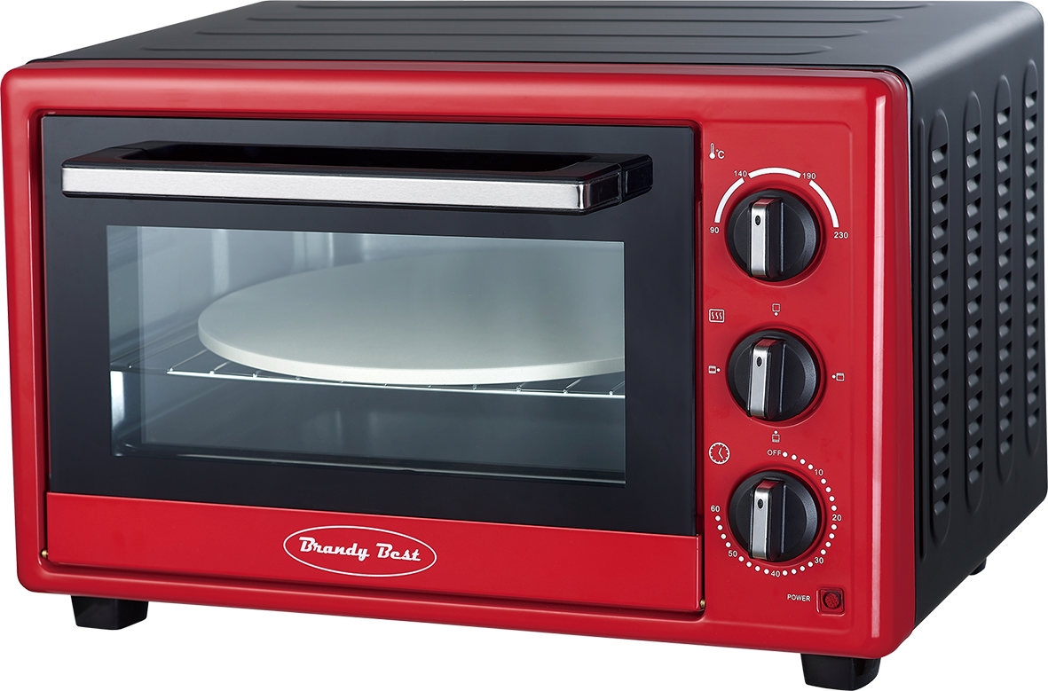 Campus300rn Mini-oven 26 Liters With Pizza Stone Red - Mini Four 26 L Avec Pierre Pizza (1181x779), Png Download