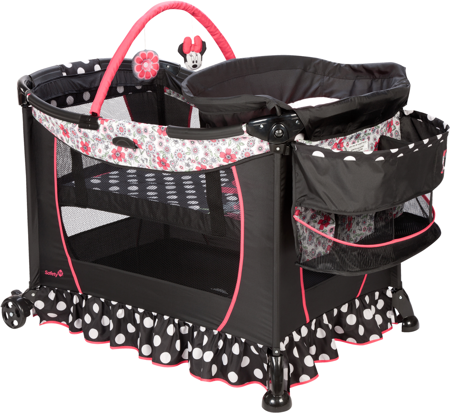 The Care Center Play Yard Includes A Diaper Changing - Baby Shower Ideas For Girls Minnie Mouse (1599x1600), Png Download