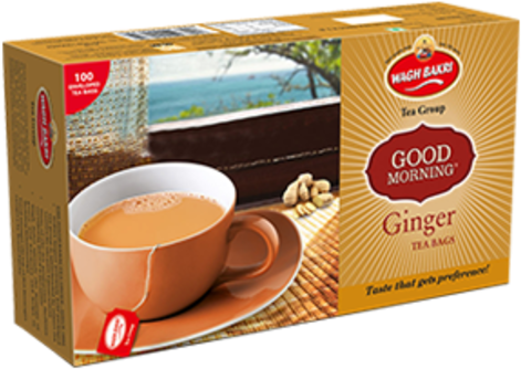 Wagh Bakri Ginger Tea Bags (500x336), Png Download