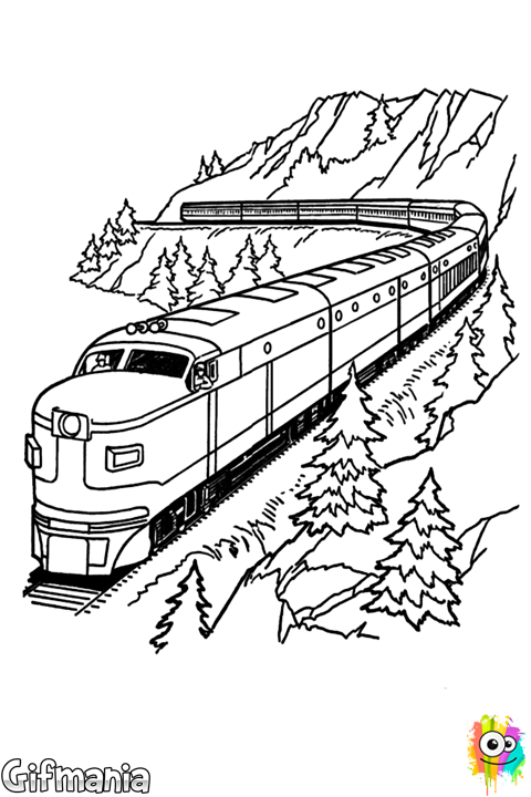 Tren De Mercancías Train Coloring Pages, Printable - Lego Train Colouring Pages (480x720), Png Download