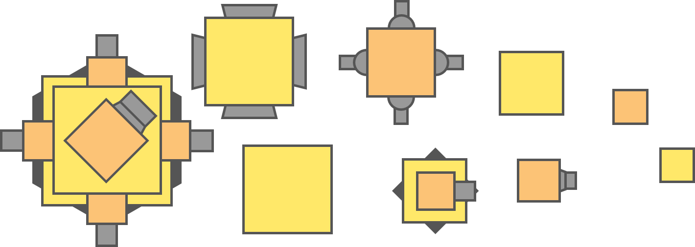 Polygon Square Enemies - Diagram (1420x506), Png Download