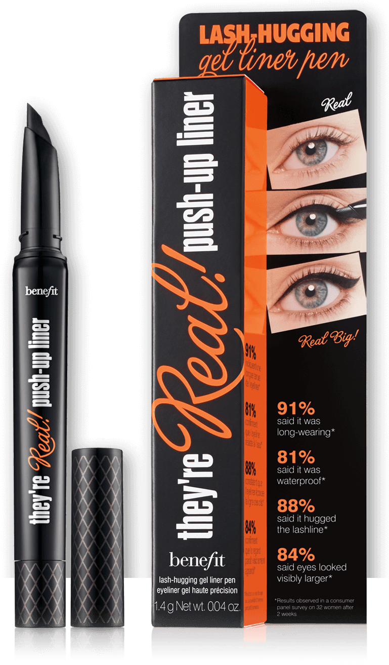 Benefit Cosmetics They're Real! Push Up Eyeliner Black (1220x1380), Png Download