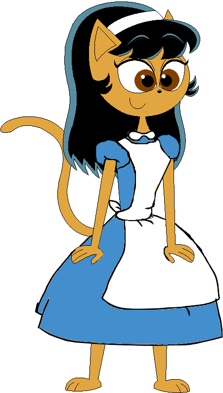 Deviantart Socks Cartoon Alice Cute (490x872), Png Download
