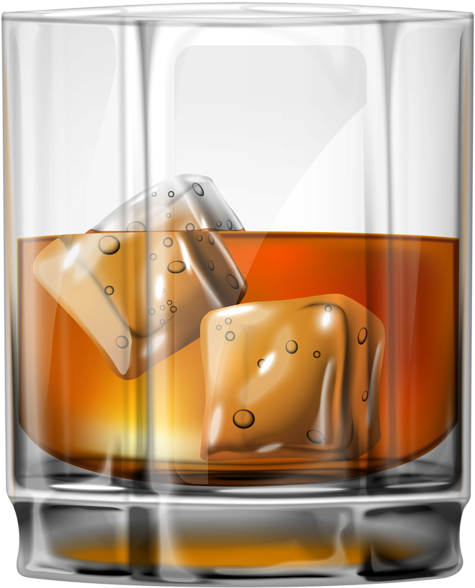 Glass Of Whiskey Png Clip Art - Glass Of Whiskey Png (499x600), Png Download