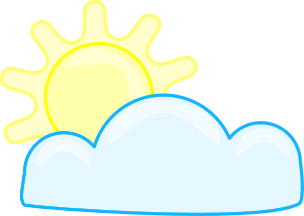Original Png Clip Art File Slightly Cloudy Svg Images (600x425), Png Download
