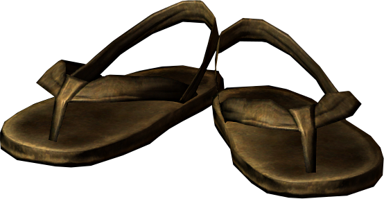 Moth Priest Sandals - Skyrim Moth Priest Sandals (554x287), Png Download