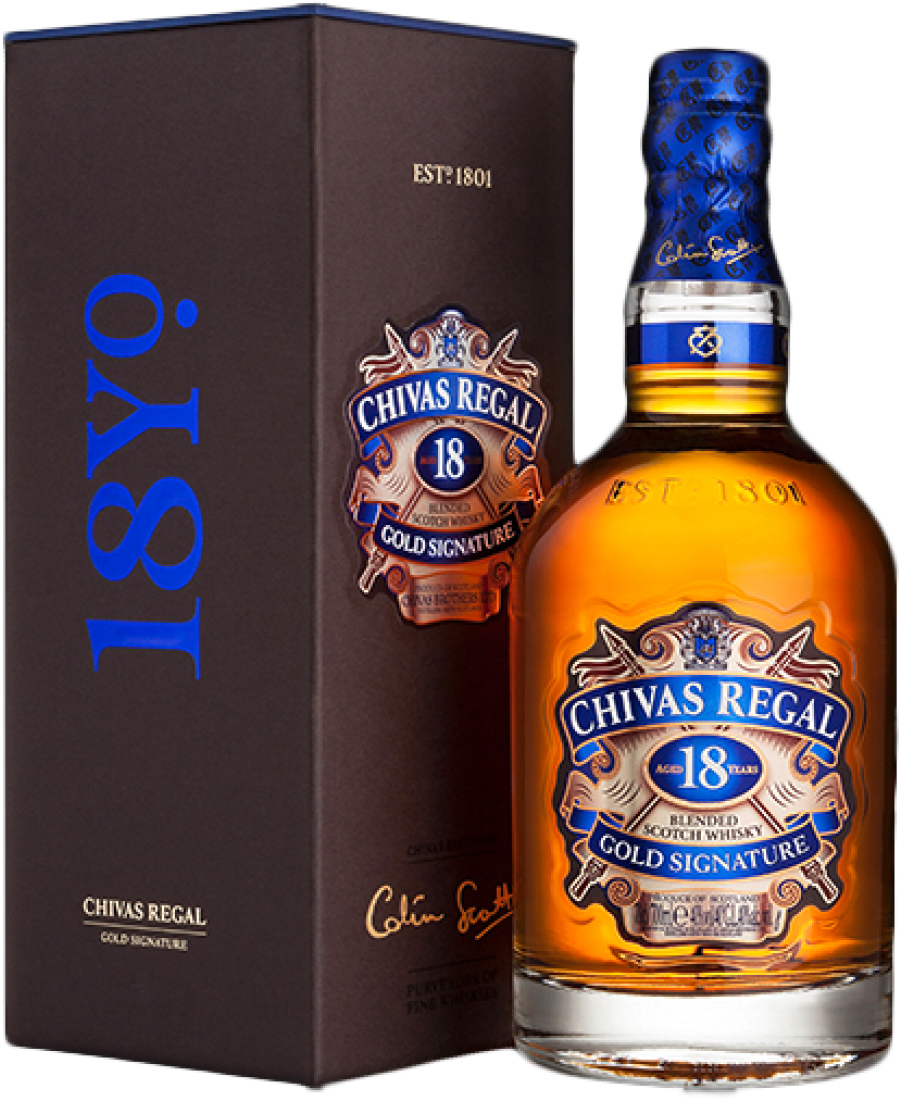 Chivas Regal 18 Jahre Gold Signature Blended Scotch (900x1200), Png Download