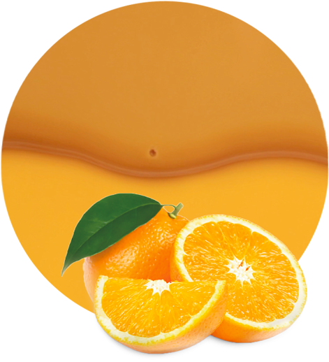 Both Comminuted Fruits And Cloudy Are Perfect Options - Orange (536x595), Png Download