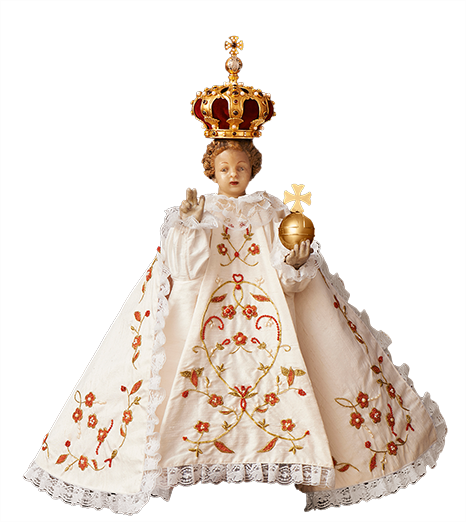 Dressing The Prague Infant Jesus - Corona Niño Jesus De Praga (466x522), Png Download