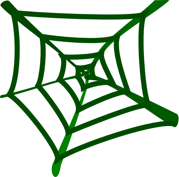 Green Spider Web Png (600x594), Png Download