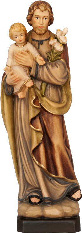 Statue Legno San Giuseppe (800x800), Png Download
