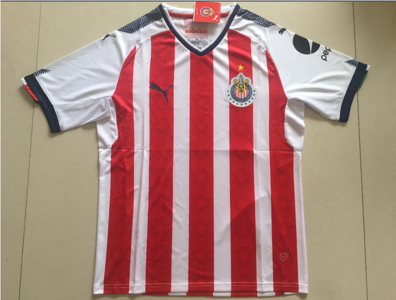 17-18 Chivas Home - Polo Shirt (800x800), Png Download