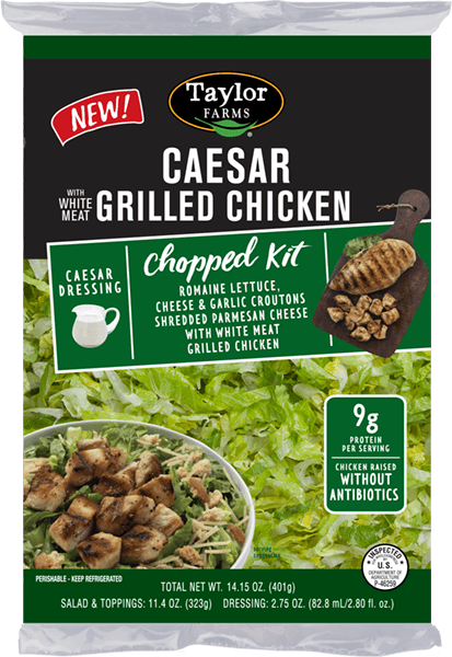 Our Chicken Is Raised Without The Use Of Antibiotics - Taylor Farms (413x600), Png Download