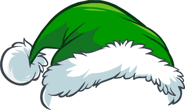 Tête - Gorros De Navidad Verdes (599x357), Png Download