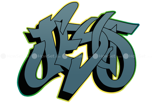 Jesus Drawing Graffiti - Imagenes De Graffitis Que Jesus (500x500), Png Download