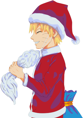 ¡ho, Ho, Ho Feliz Navidad - Naruto (321x448), Png Download