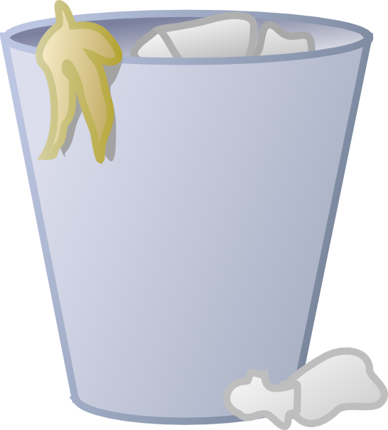 How To Set Use Full Trash Can Clipart (546x605), Png Download