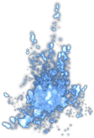 Light Effects Png - Синие Блики Пнг (300x442), Png Download